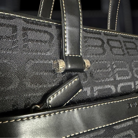 🖤 Vintage Balenciaga Black Monogram Canvas Tote 🖤 - Picture 4 of 7